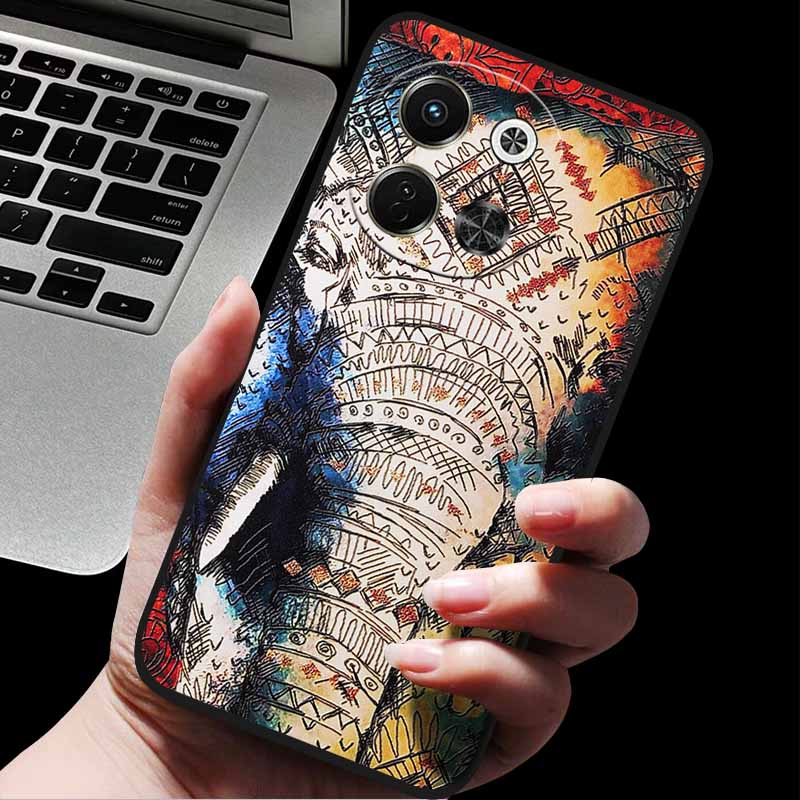 Prägung Hülle Für Tecno Spark 30 5G/ Spark 30 Pro 4G 3D Relief Prägung Retro Silikon Rückabdeckung Für Spark30 5G Weiche Hülle 30Pro 4G