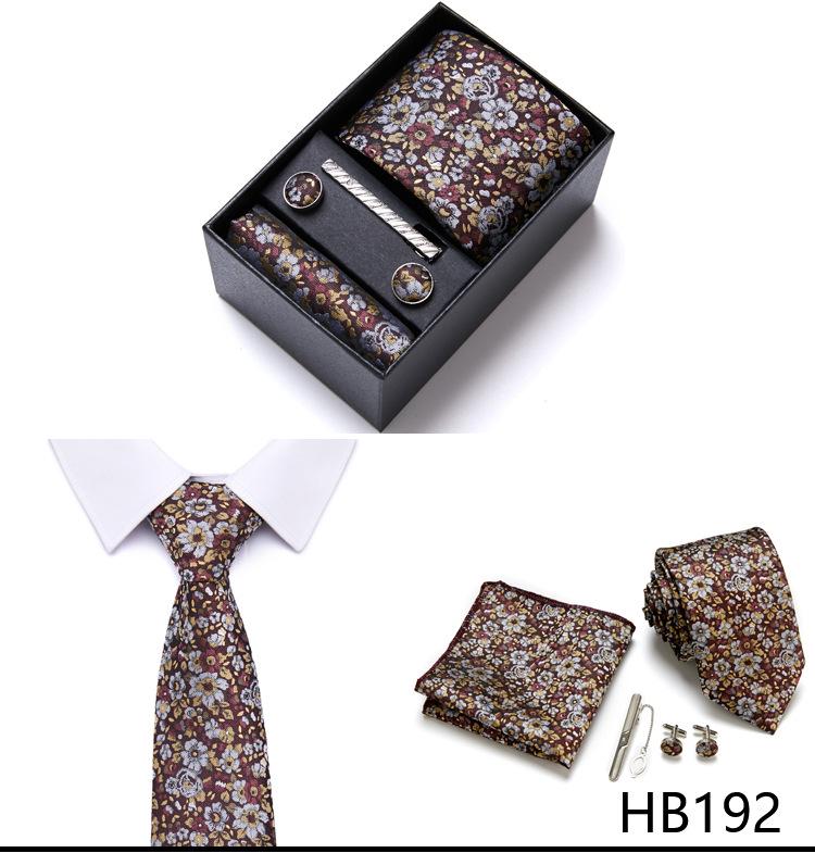Men's Six-Piece Tie Set for Business or Wedding