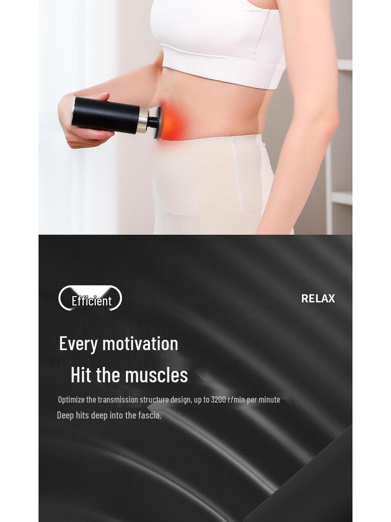 Multifunctional Hot & Cold Mini Fascia Massage Gun with Charging and Compression