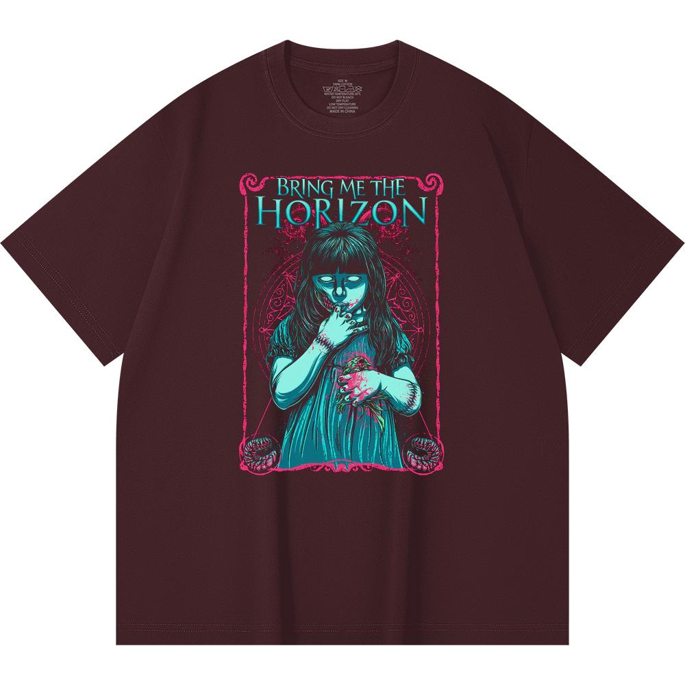 230 g/m² 100% Bavlna T-shirt Heavy Metal Rocková Kapela Tisk Populární Hudby Unisex Těžký Bavlněný T-shirt