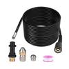 15m Pipe Cleaner for Kärcher High Pressure Washer Wider Professional Pipe Compatible K2-K7/HD/HDS 180bar 60c