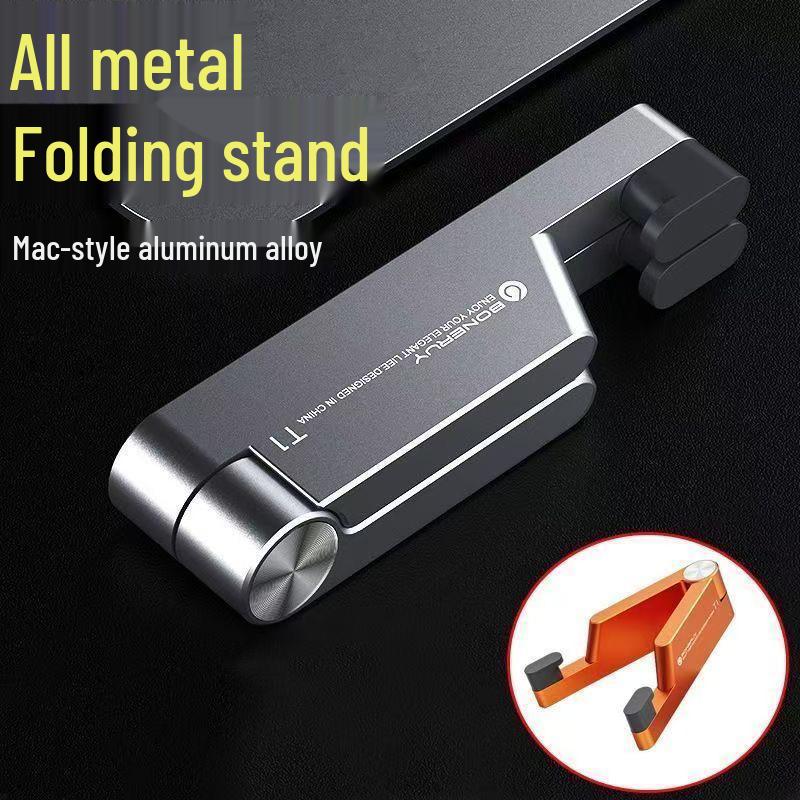 Compact Foldable Aluminum V-Shaped Phone & Tablet Stand