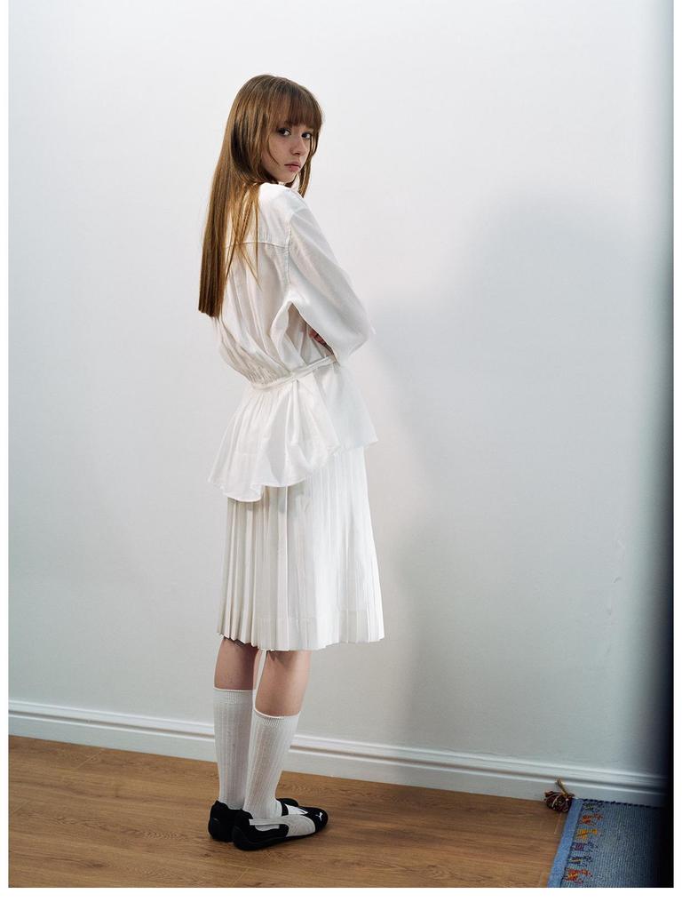 Spring New Modal Pleated Relaxed Midi Skirt - Cloud-Like Comfort