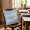 Linen Hydrangea Cushion Cover Flower Printed Cushion Case Pillowslip Throw Pillow Cover  Bedroom
