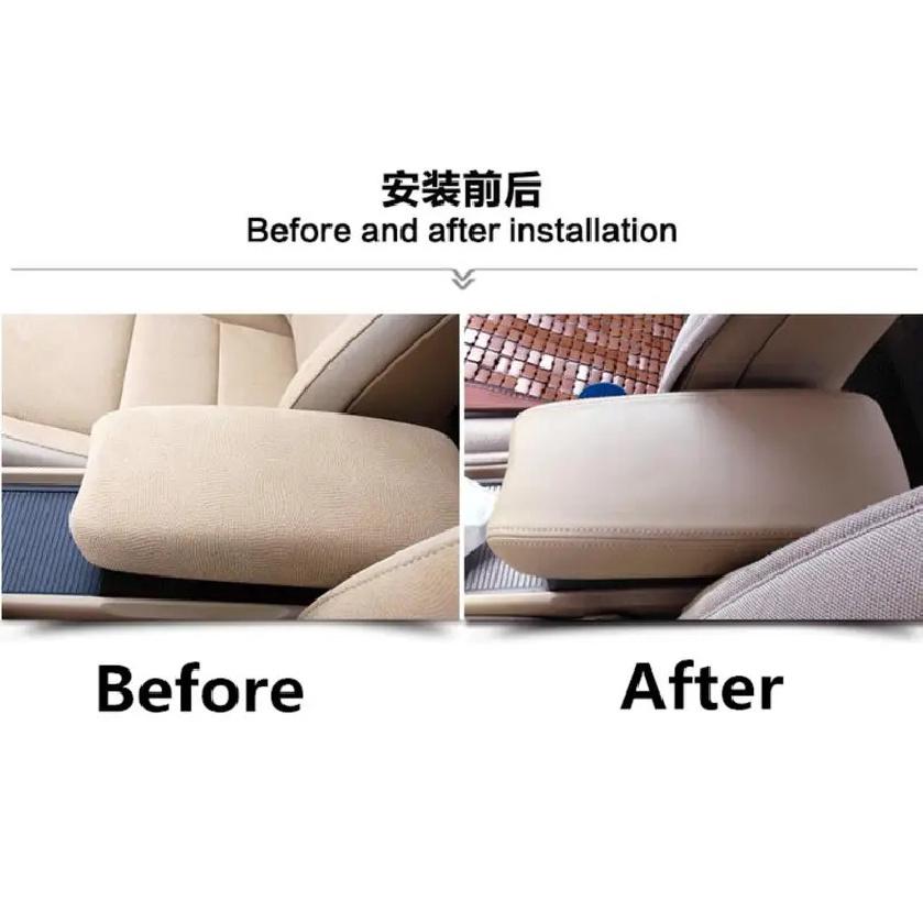 zied Decorated Microfibre Leather Center Armrest Cover For Honda Civic 8th 2004 2005 2006 2007 2008 2009  Car Interior