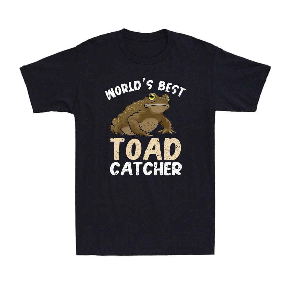 World s Best Toad Catcher Funny Toad Frog Amphibian Lovers Gift Men s T-Shirt XL