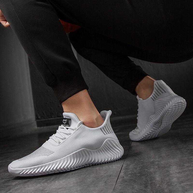 Large Size Mesh Sneakers Size 39-48 Fashion Korean Version Trend Running Men's Shoes Lightweight Low-top Travel Shoes
