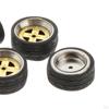 1:64 Scale Diecast Car Wheel And Tire Combo