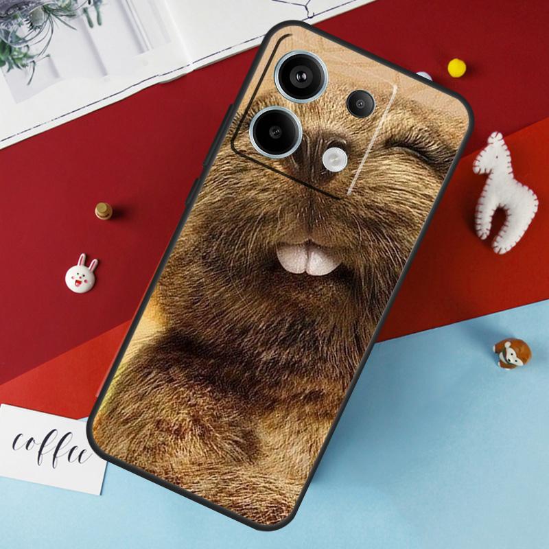 Animal Beaver Case For Xiaomi Redmi Note 14 12 11 10 13 Pro 15 Pro Plus Redmi 15 14C 10C 12C 13C 15C Cover