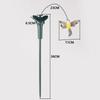 Butterfly & Bird Garden Stake Solar Powered Flying Wobble Fluttering Butterfly Ornament Solar Garden Dancing Ornament for Garden