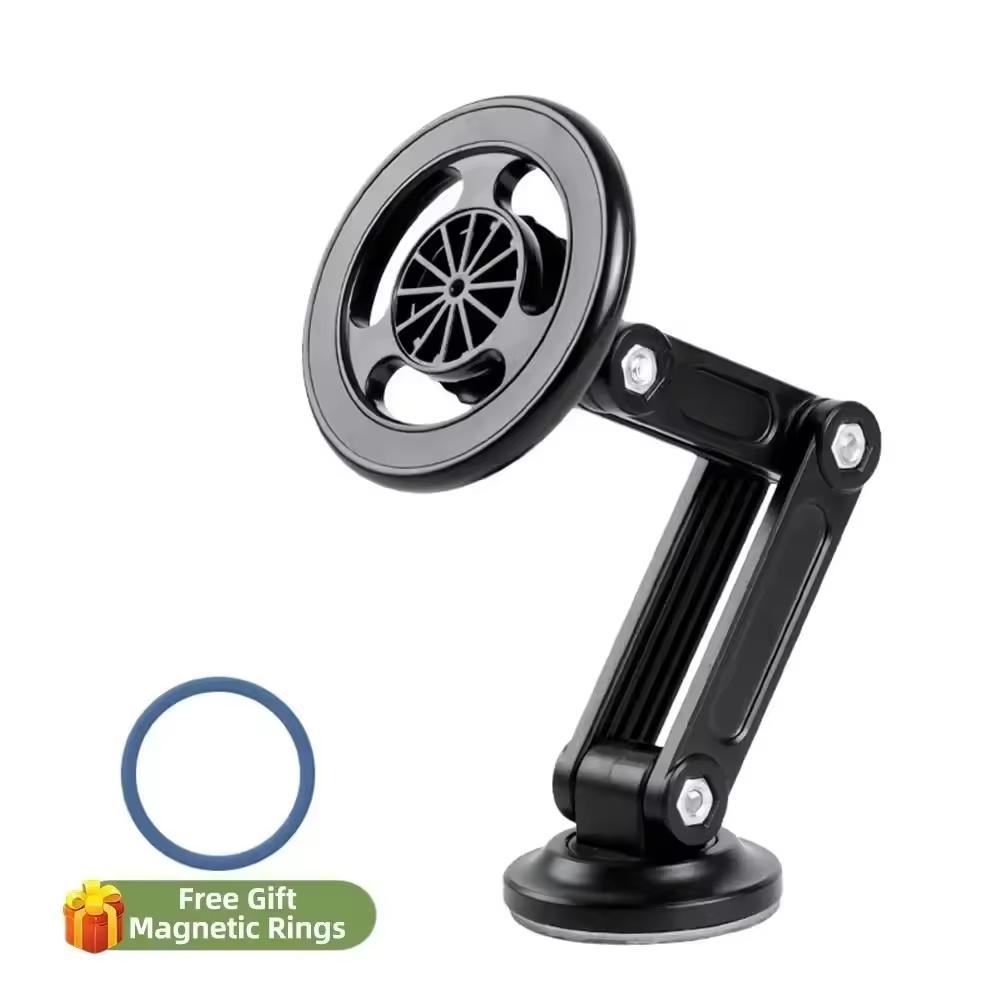 Multifunctional Magnetic Car Mount 360° Rotating Foldable Magnetic Mount for Car Navigation чёрный