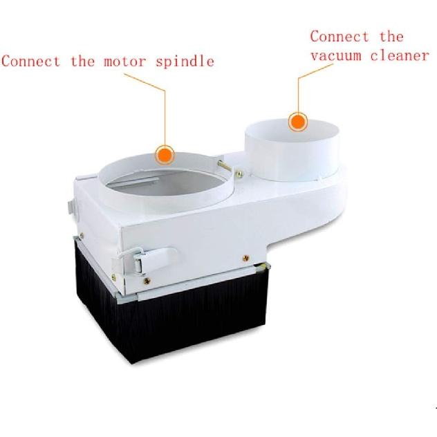 Upgrade Spindle Dust Cover Brush For CNC Router Engraving Machine, Diameter 65mm-125mm CNC Dust Collector (Diameter 80mm)