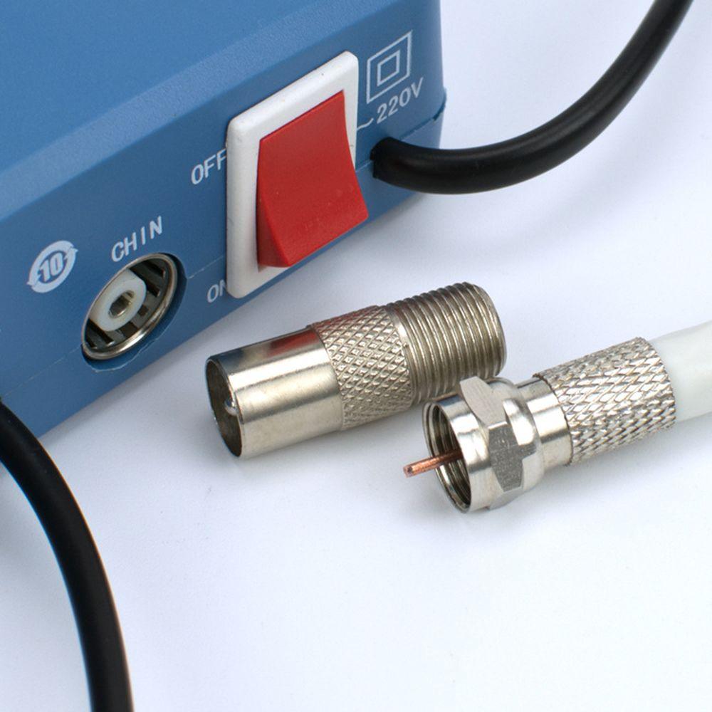 PAL 2pcs Antenna Plug Adapter RF Coax 9.5mm Converter Adaptor Connector F To RF male