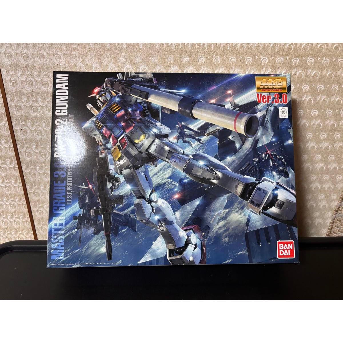 Б/у Мобильный доспех MG RX-78-2 Mobile Suit Gundam Gundam Версия 3.0 Gunpla не собранный
