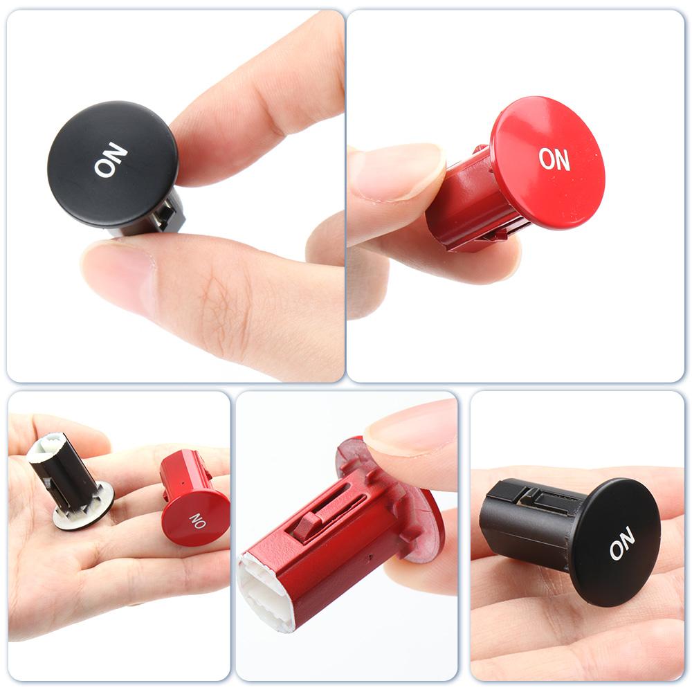 1669007305 ABS Black/Red Round Car Console CD Player Power On/Off Switch For Mercedes-Benz W176 W204 W212 W156 W166 W246 W117