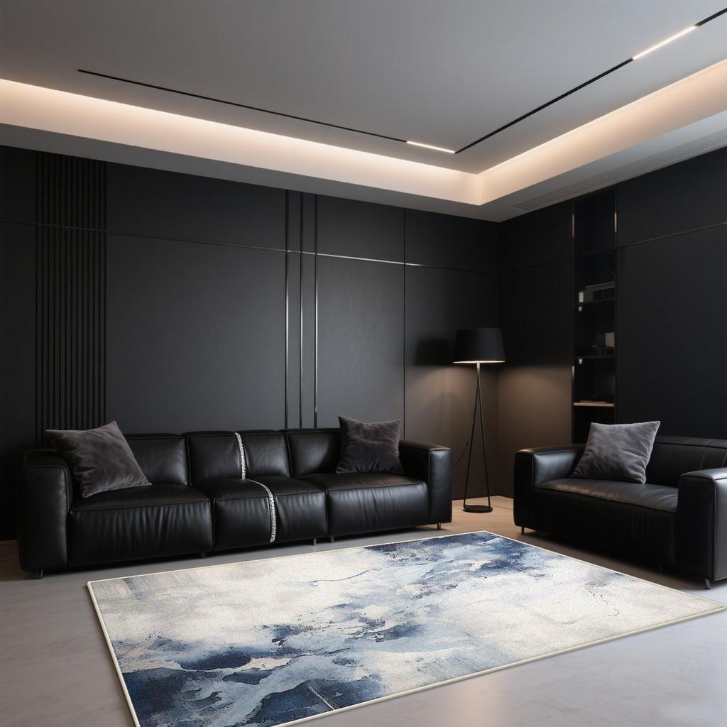 Moderner Luxusteppich für Wohnzimmer Große Fläche Abstrakte Dekoration Tuschewasch-Teppich für Schlafzimmer Büro Couchtische Waschbare Matten