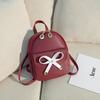 Japanese and Korean Style Large Bow Backpack Fashionable Multi Functional Small Backpack Versatile One Shoulder Hand Crossbody Women's Bag