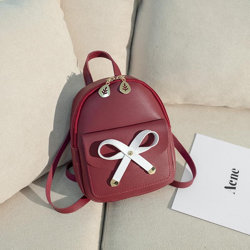 Japanese and Korean Style Large Bow Backpack Fashionable Multi Functional Small Backpack Versatile One Shoulder Hand Crossbody Women's Bag