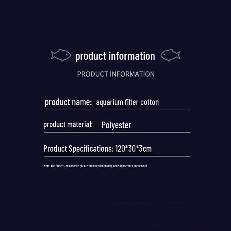 

Licheers High-Density Aquarium Filter Cotton Pad