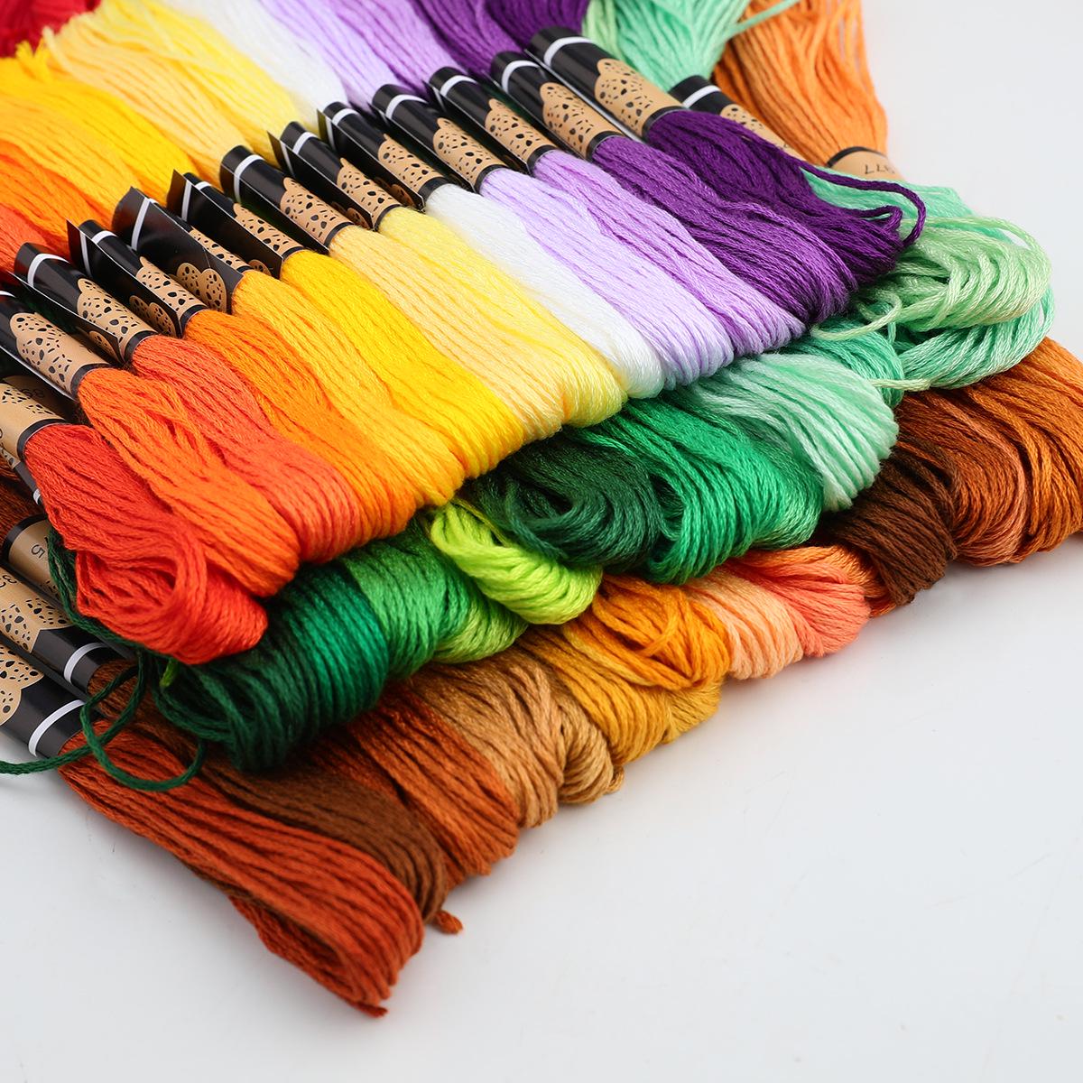 

Набор вышивальных ниток 200 цветов для вышивания крестом своими руками - Хлопковые нитки для ткачества TH005