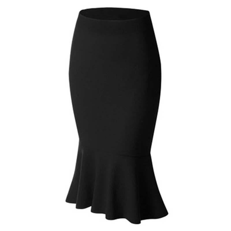 Women Summer Skirt One-Step Skirt Package Hip Beauty Fashion Mermaid Skirt Large Size