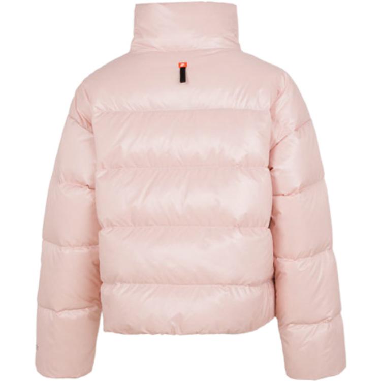 Nike Solid Color Straight-Cut Long Sleeve Down Jacket Women Outerwear Pink DH4080-601