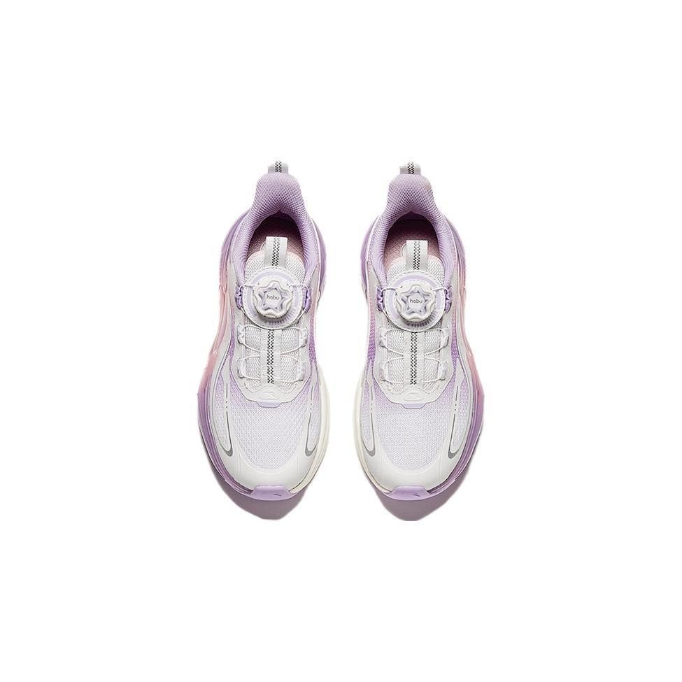 Anta Comfortable Round Toe Anti-Kick Durable Low-Top Kids Running Shoes Kids sneaker Purple 322415501-3