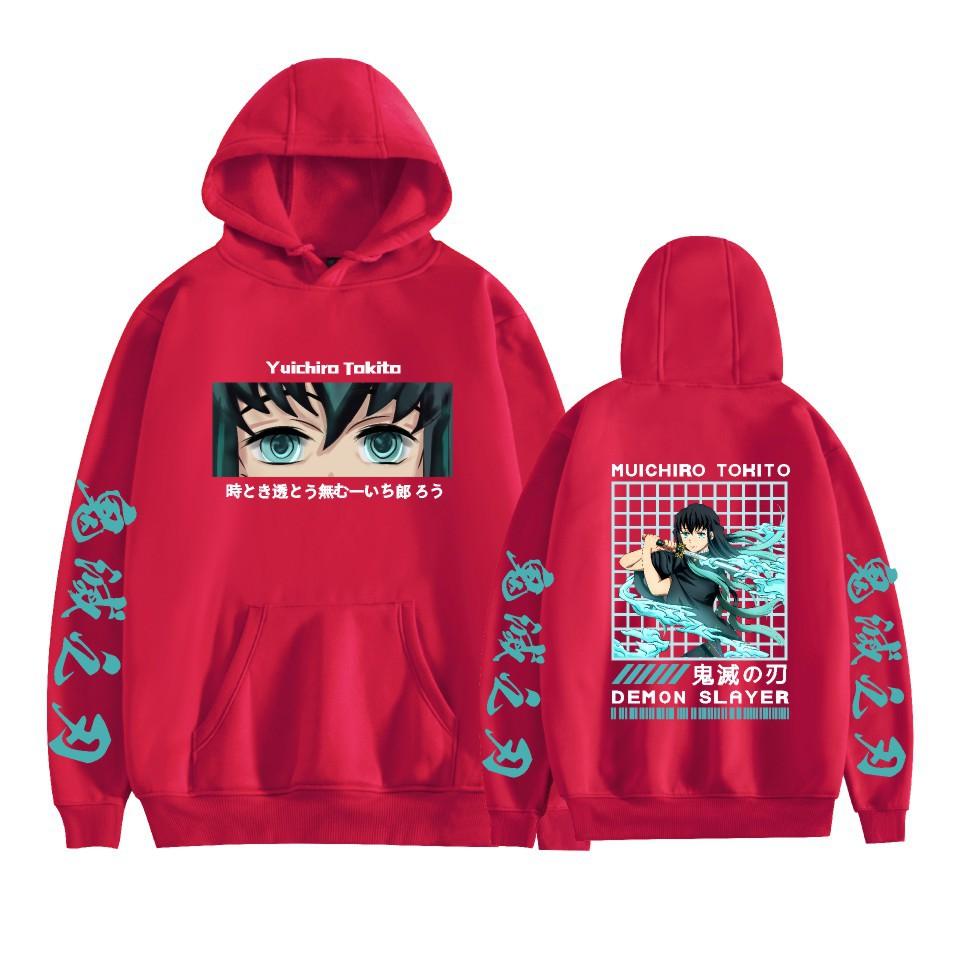 New Demon Slayer Japanese Anime Series Printed Men's Fashion Casual Hooded Long-sleeved Sweatshirt Adult Couple Pullover Top
