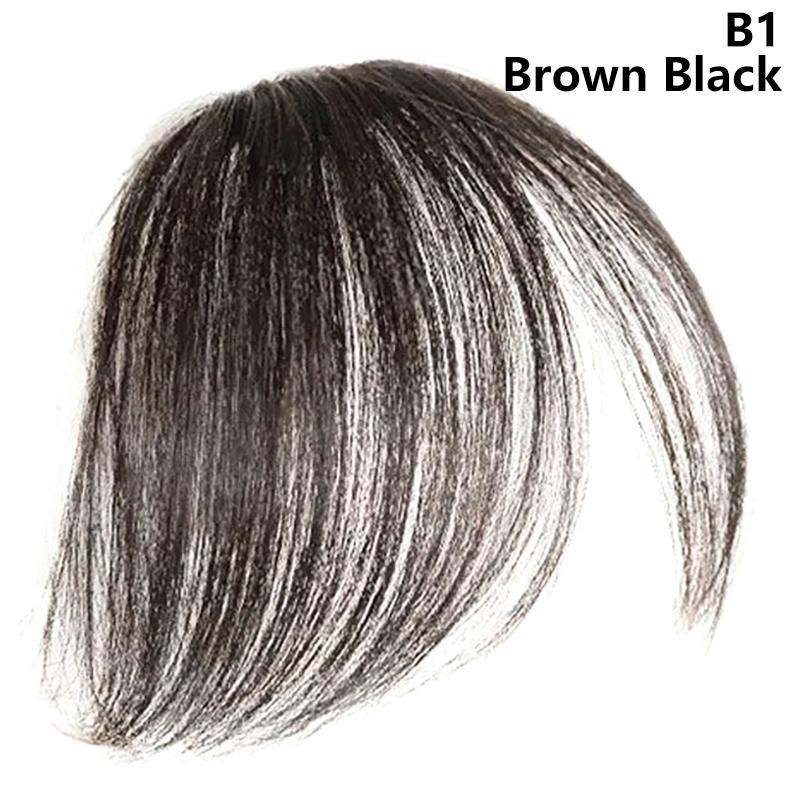 Synthetic Slanted Air Bangs Hairpiece Mini Fake Bangs Natural Invisible Hairpiece Extension For Girls Styling Accessories
