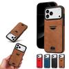 Magnetic Vertical Cards Solt Wallet Leather Phone Case For iPhone 17 Pro Max 16 Plus 15 14 13 12 11 Shockproof Pocket Bag Cover
