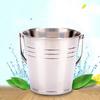 Stainless Steel Champagne Beer Ice Bucket Cooler with Handle for Home Party Bar 1.5L/2L/2.5L