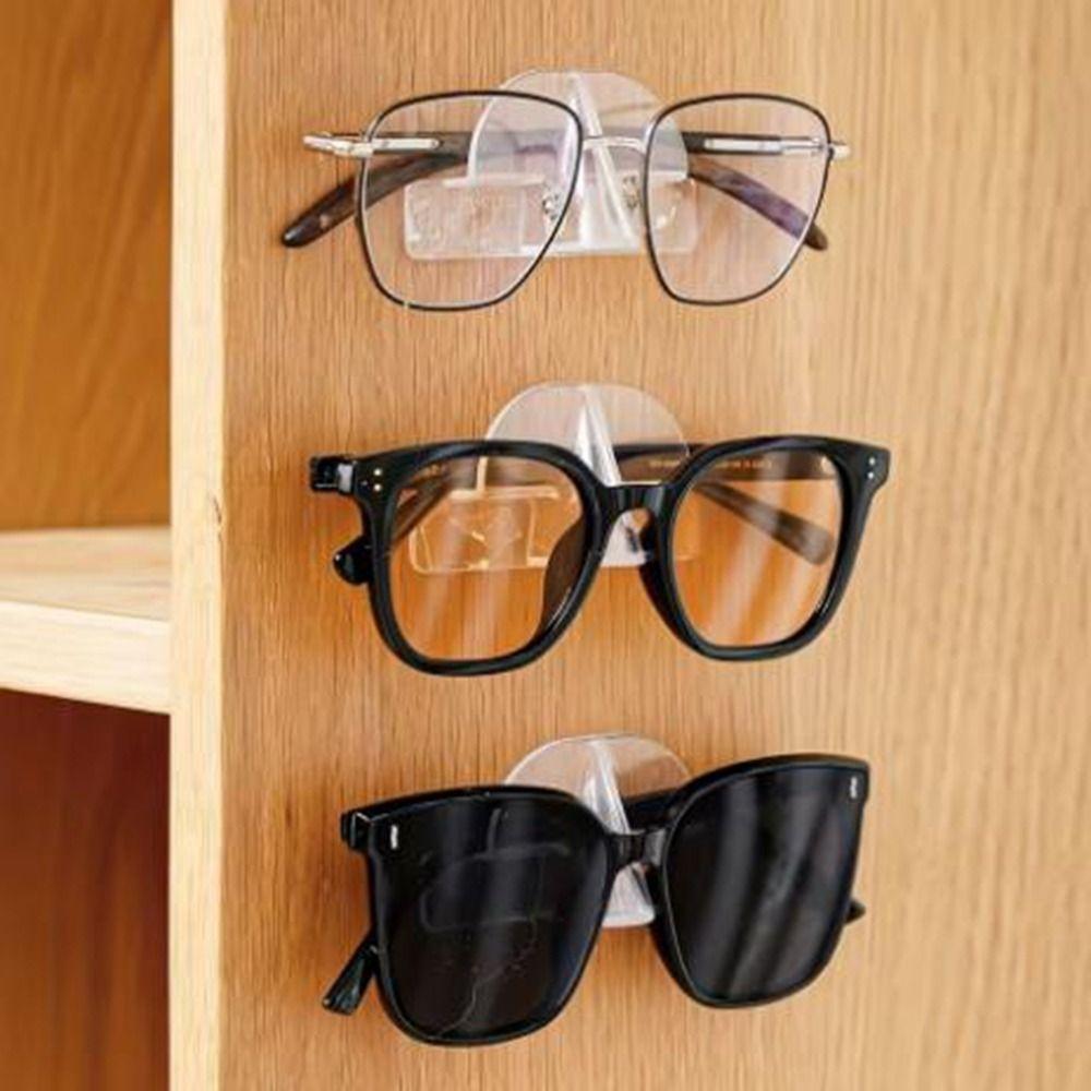 10Pcs Wall Mounted Sunglasses Storage Rack Clear Glasses Display Rack Glasses Storage Rack Office