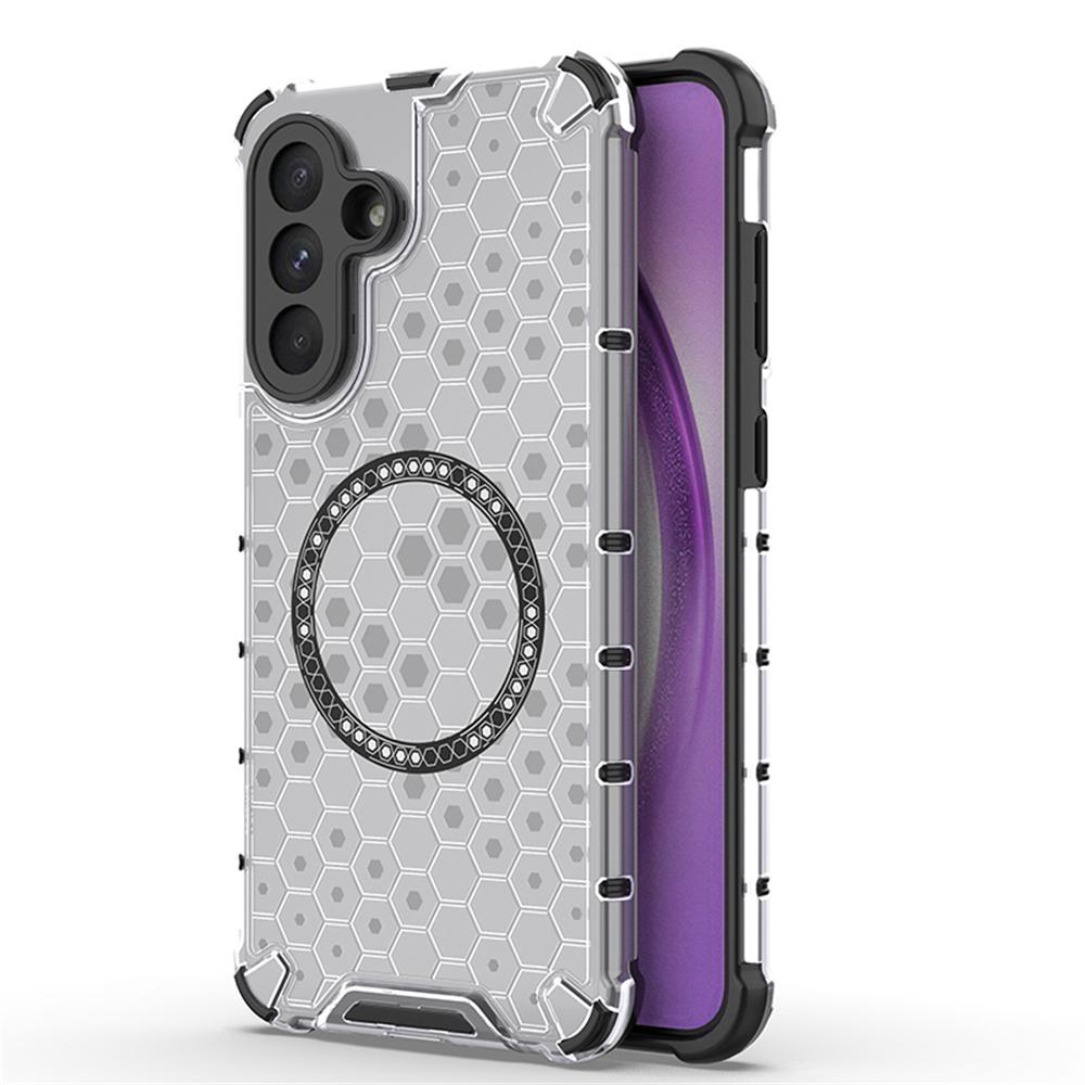 

For Samsung Galaxy A56 5G/A36 5G Case Compatible with MagSafe Honeycomb Design TPU+PC Phone Cover Grey