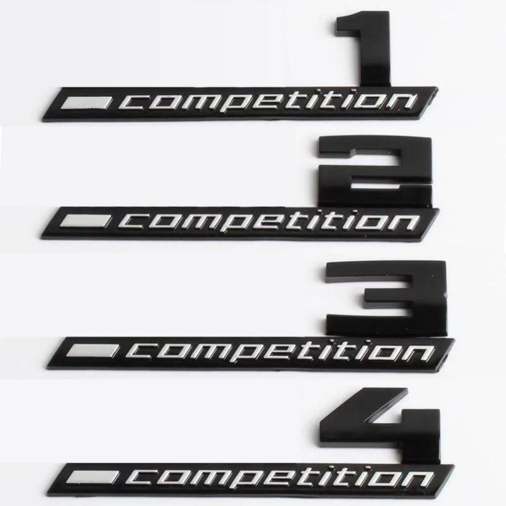 Giossy Black 3D ABS COMPETITION ABS Emblem Thunder Edition For BMW M1 M2 M3 M4 M5 M6 M8 Car Trunk Badge Sticker RW6