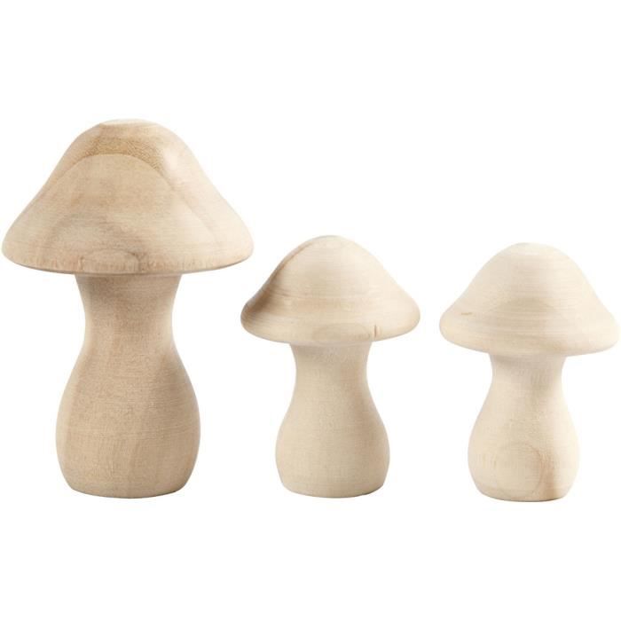 Educational Games - 56519 Wooden Mushrooms 45 X 2 Pieces + 65 1 P