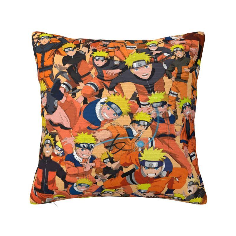 Custom Nordic Uzumaki Anime Cushion Cover Polyester Harajuku Manga Pillow Case