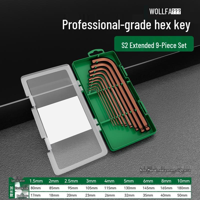 Hexagon Screwdriver Set: 6-Point Extended Handle (H2.5, H3, H6)