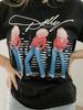 Dolly Parton Triple Threat Black Short Sleeve T Shirt Reprint NH9543