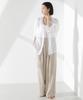 Nano Universe Sheer Hooded F Women's Shirt, 030, White, 673-5120316