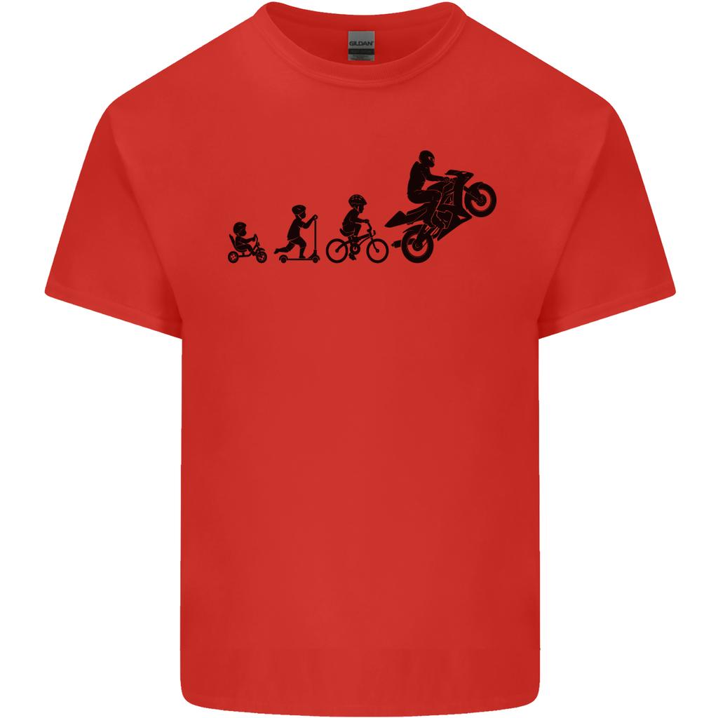 Motorbike Evolution Funny Biker Motorcycle Unisexs Light Cotton TShirt
