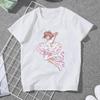 Sakura Kinomoto Cute Girls Women T-Shirt Card Captor Sakura Anime 5XL Blusas Harajuku Casual Short Sleeve Vintage Oversized Tops