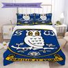 Sheffield Wednesday FC Owl Pattern Bedding,Quilt Set Quilt Cover Pillowcase Home Birthday Gift (1*duvet Cover+2*pillowcase,without core)XSJT0917522