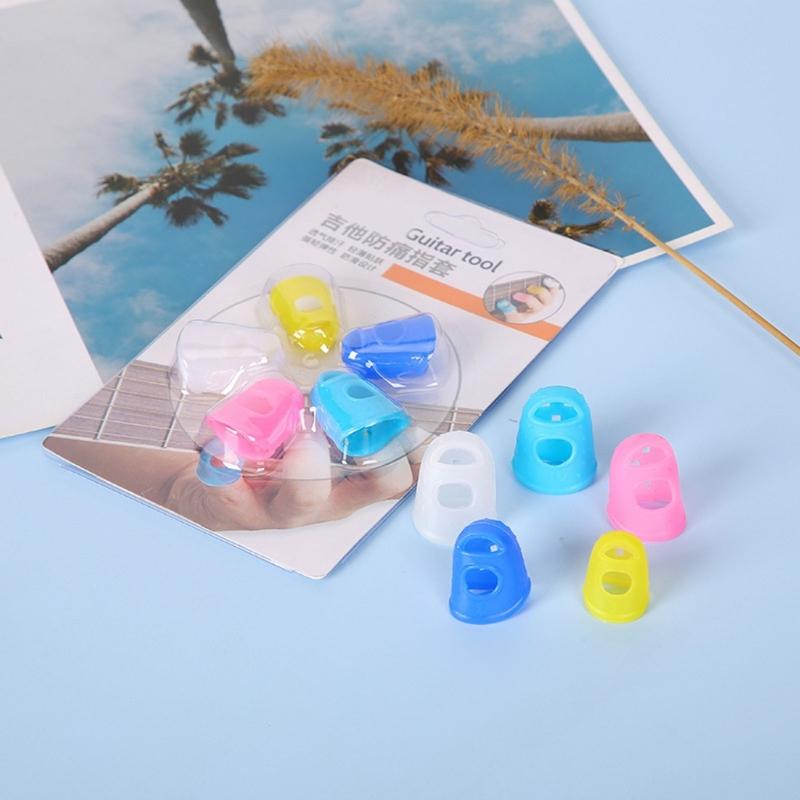 Silicone Finger Guards For Guitar Ukulele Beginners Comfortable Multiple Sizes Protective Training Aid For Painless Practice