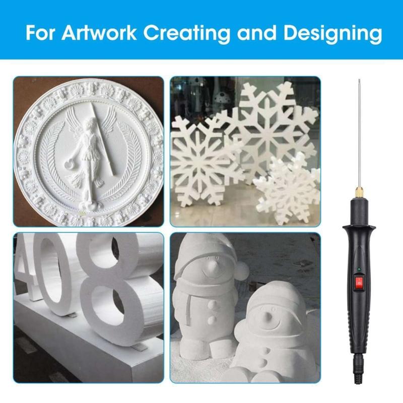 18W 3 in 1 Electric Styrofoam Cutter Cutting Machine Styrofoam Cutting Pen Portable Foam Cutting Hot Heating Wire Tool