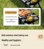 New Portable Charcoal BBQ Grill – Handheld Pull-Out Design for Outdoor Camping