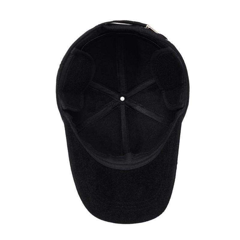 Men's Winter Hat Middle-Aged and Elderly Warm Baseball Cap Autumn Winter Cotton Hat