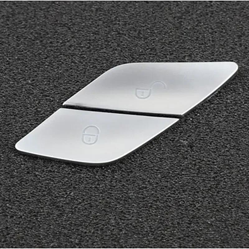 LHD RHD Car Interior Sticker For Mercedes Benz C E S Class GLC GLK GLB Central Door Lock Unlock Switch Button Cover Accessories