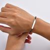 Maßgeschneidertes Tennisarmband für Männer Jungen, Stilvolles Wasserdichtes Schwarzes Zirkon Armband, Jubiläums Schmuck Geschenk