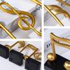 3-Piece Set of Musical Note Sculptures, Resin Figurines Decoration, Home Decorative Ornaments for Bedroom, Study, and Office