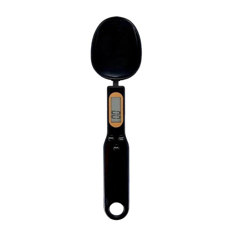 Electronic Kitchen Scale 500g 0.1g Spoon Scale Display Digital Weight Measuring Spoon Digital Mini Kitchen Tool Black